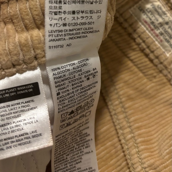 Levi’s Premium Ribcage Straight Ankle Corduroy Pants Size 25 - Picture 10 of 12